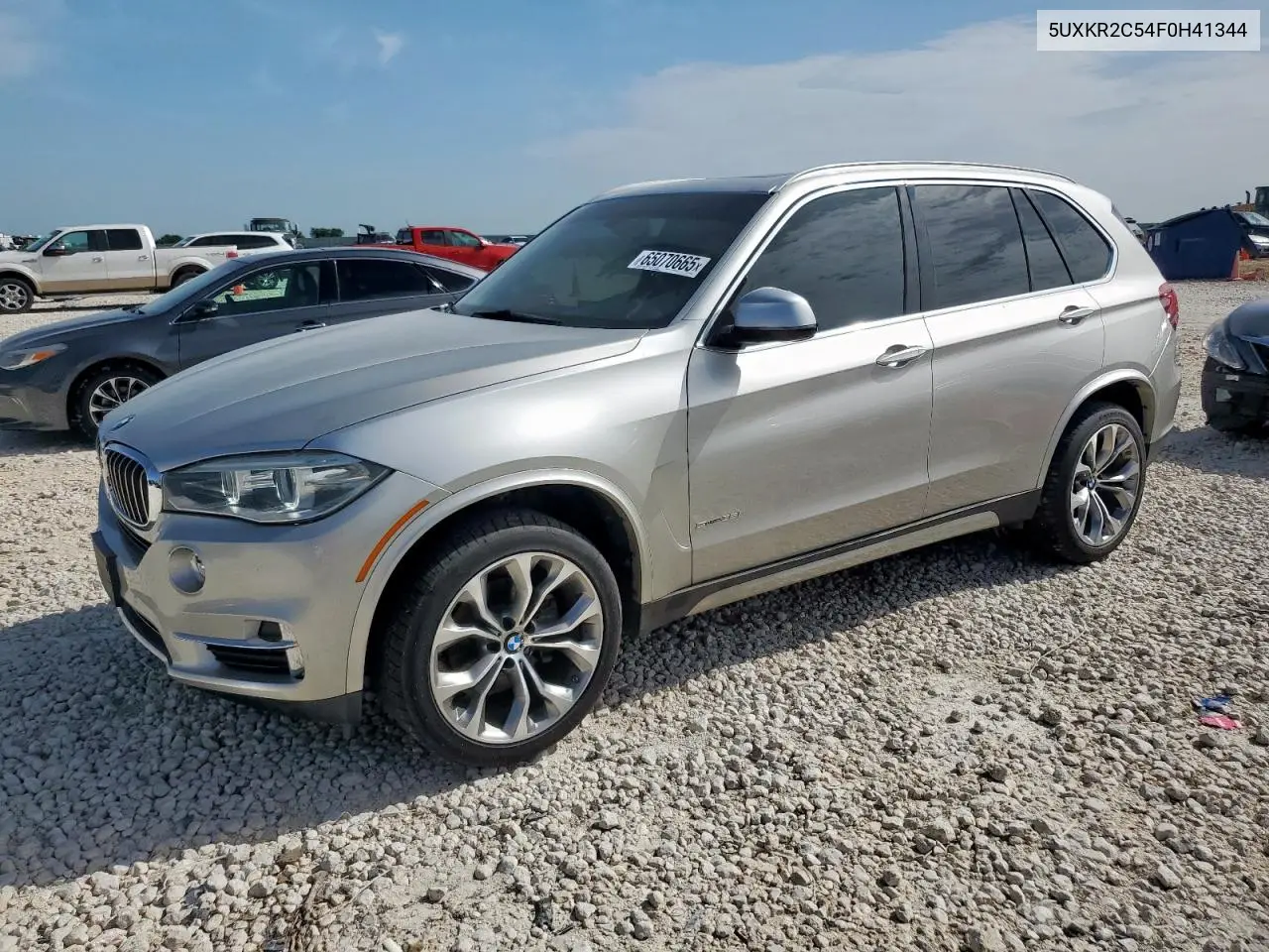2015 BMW X5 Sdrive35I VIN: 5UXKR2C54F0H41344 Lot: 65070665