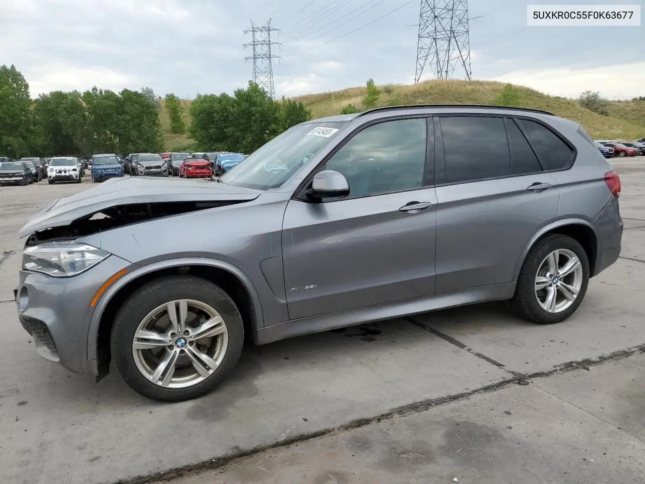 2015 BMW X5 xDrive35I VIN: 5UXKR0C55F0K63677 Lot: 65145465