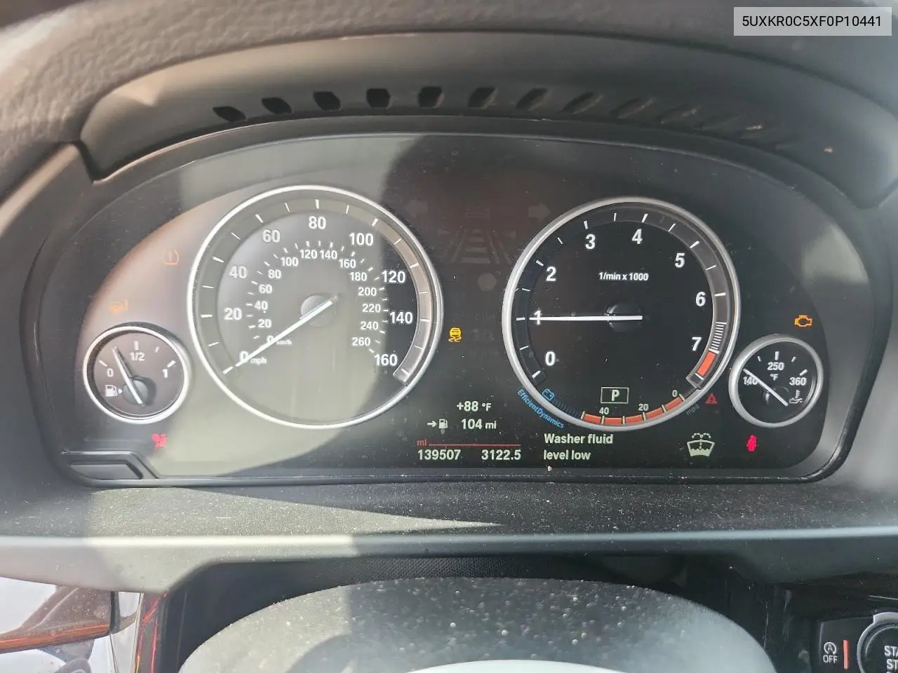 2015 BMW X5 xDrive35I VIN: 5UXKR0C5XF0P10441 Lot: 65219415