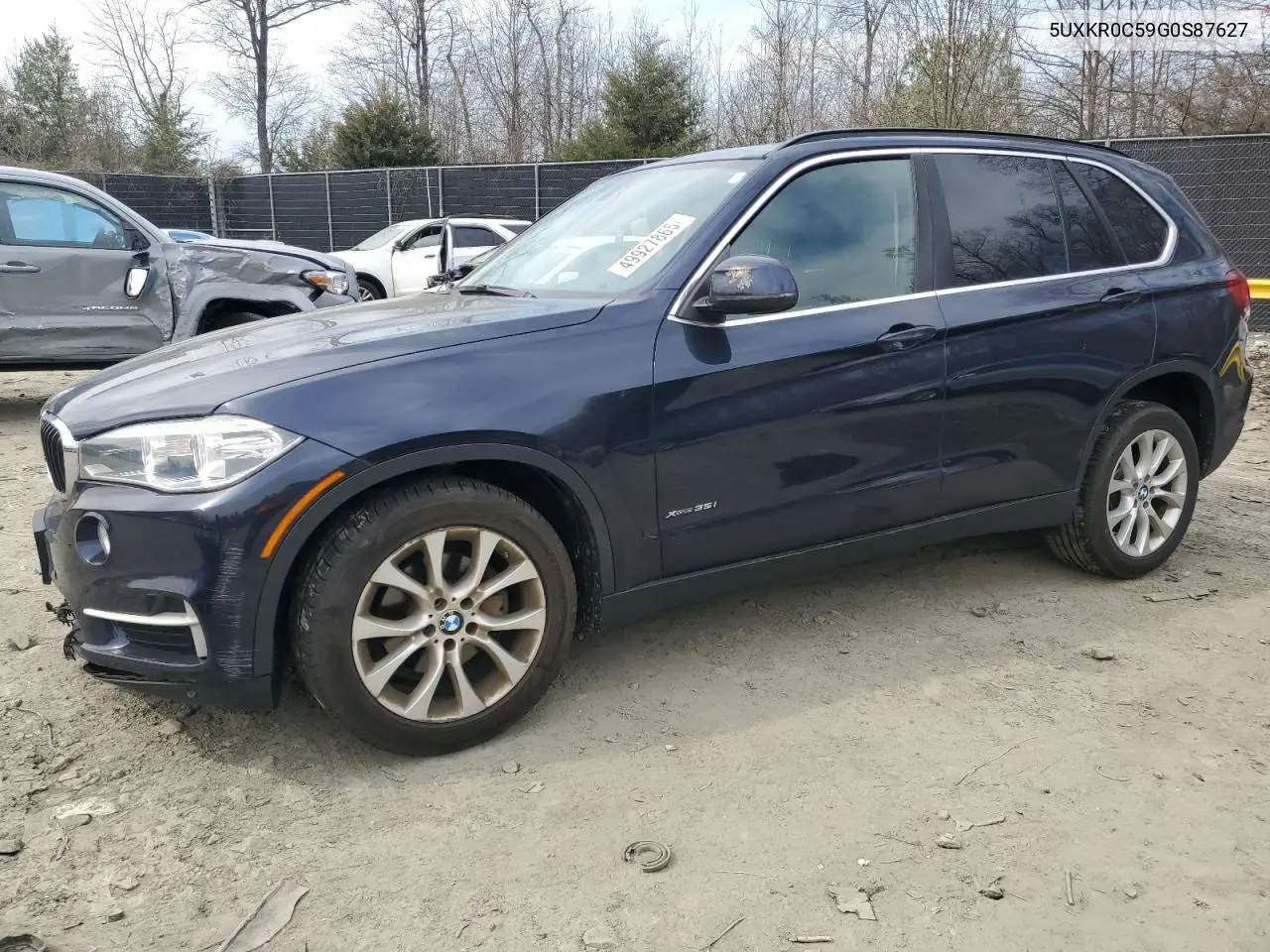 2016 BMW X5 xDrive35I VIN: 5UXKR0C59G0S87627 Lot: 49927865