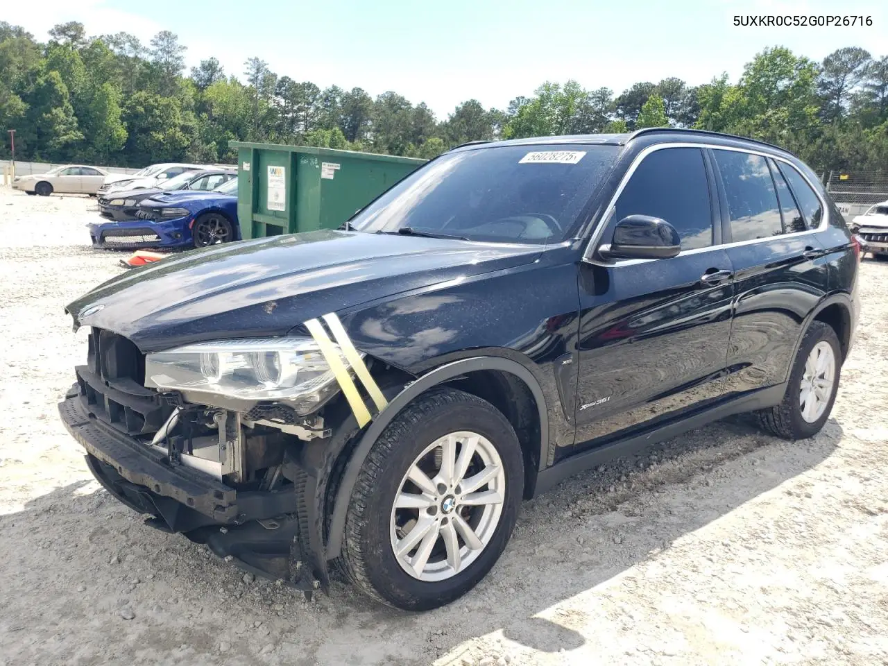 2016 BMW X5 xDrive35I VIN: 5UXKR0C52G0P26716 Lot: 56028275