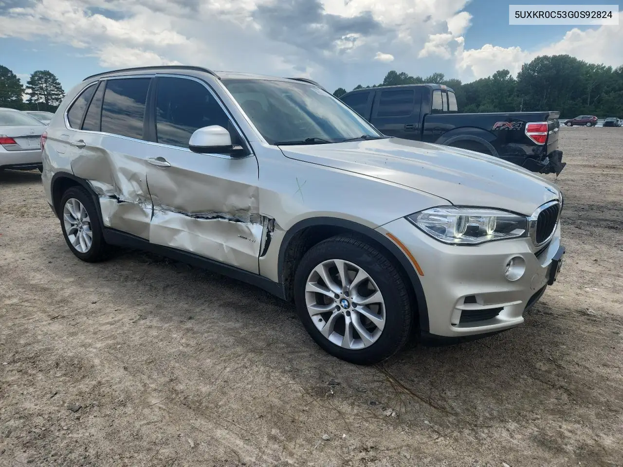 2016 BMW X5 xDrive35I VIN: 5UXKR0C53G0S92824 Lot: 62911315