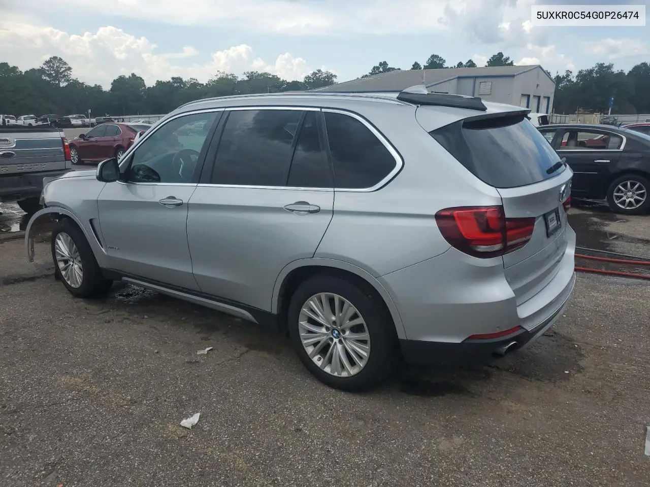 2016 BMW X5 xDrive35I VIN: 5UXKR0C54G0P26474 Lot: 64035255