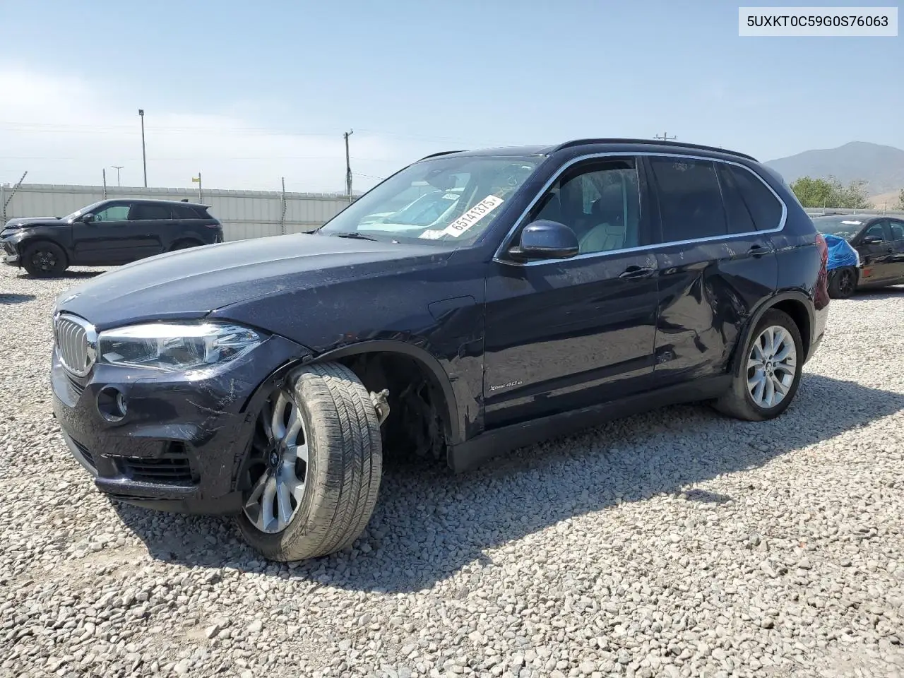 2016 BMW X5 Xdr40E VIN: 5UXKT0C59G0S76063 Lot: 65141375