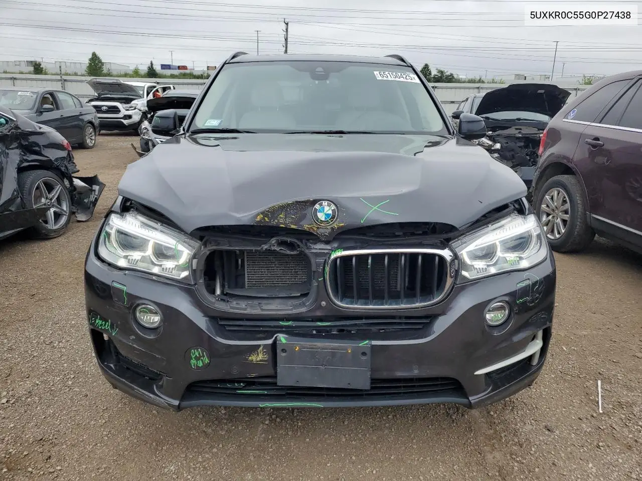 2016 BMW X5 xDrive35I VIN: 5UXKR0C55G0P27438 Lot: 65150425
