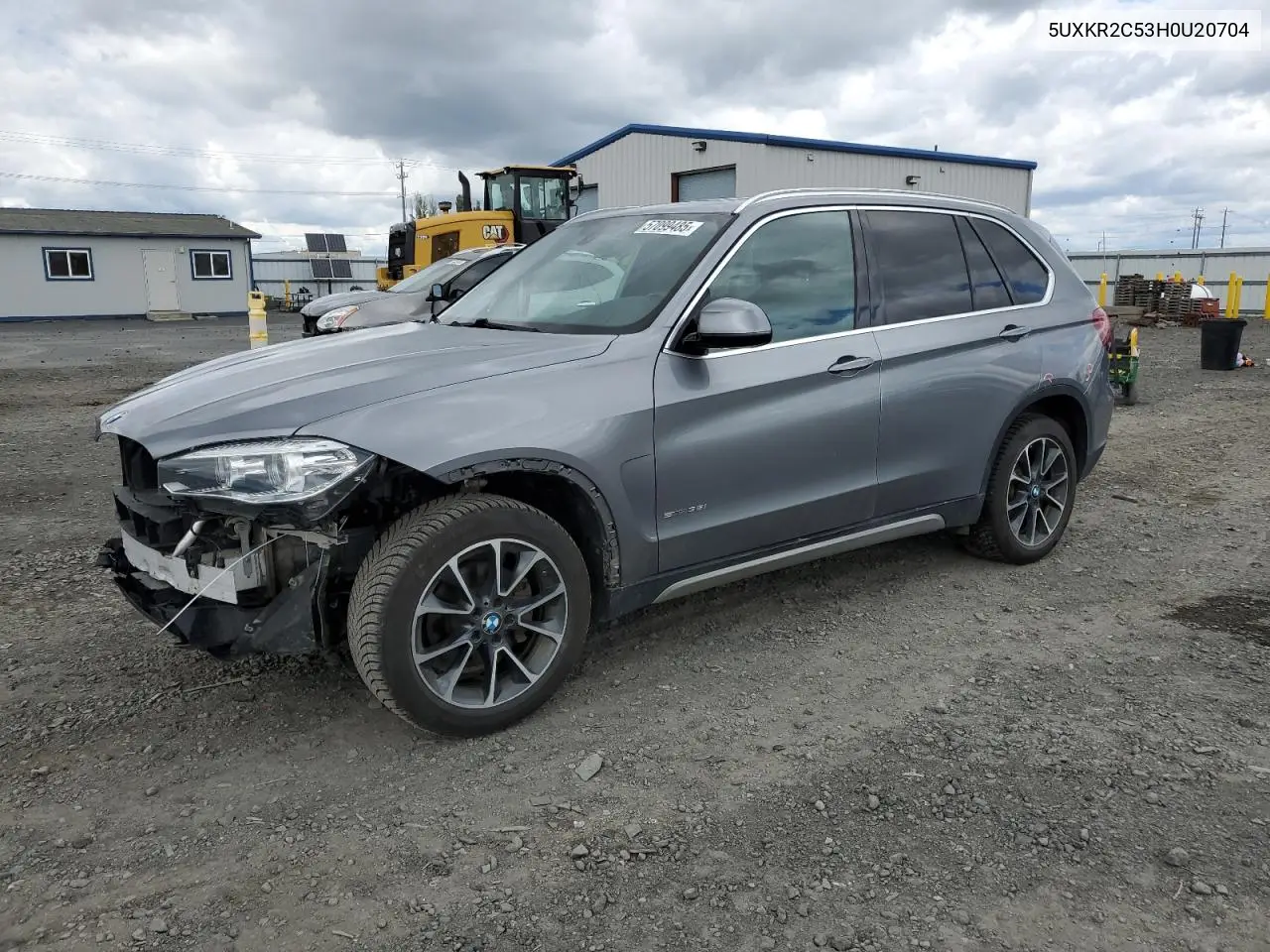 2017 BMW X5 Sdrive35I VIN: 5UXKR2C53H0U20704 Lot: 57099485