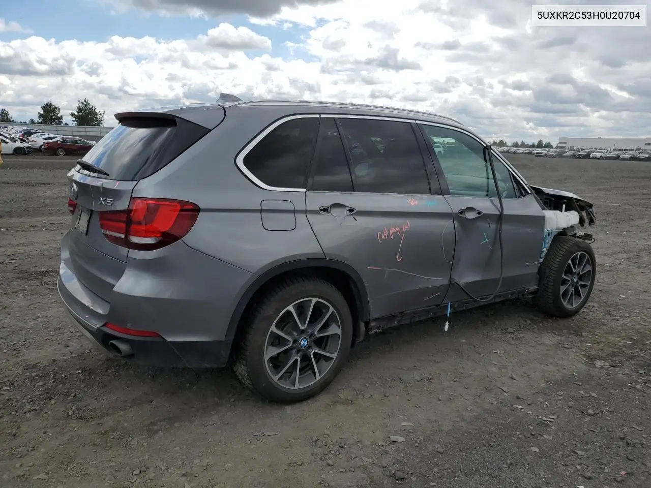 2017 BMW X5 Sdrive35I VIN: 5UXKR2C53H0U20704 Lot: 57099485