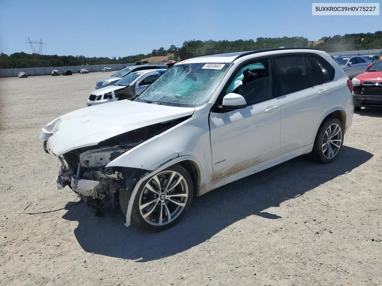 2017 BMW X5 xDrive35I VIN: 5UXKR0C39H0V75227 Lot: 58003665