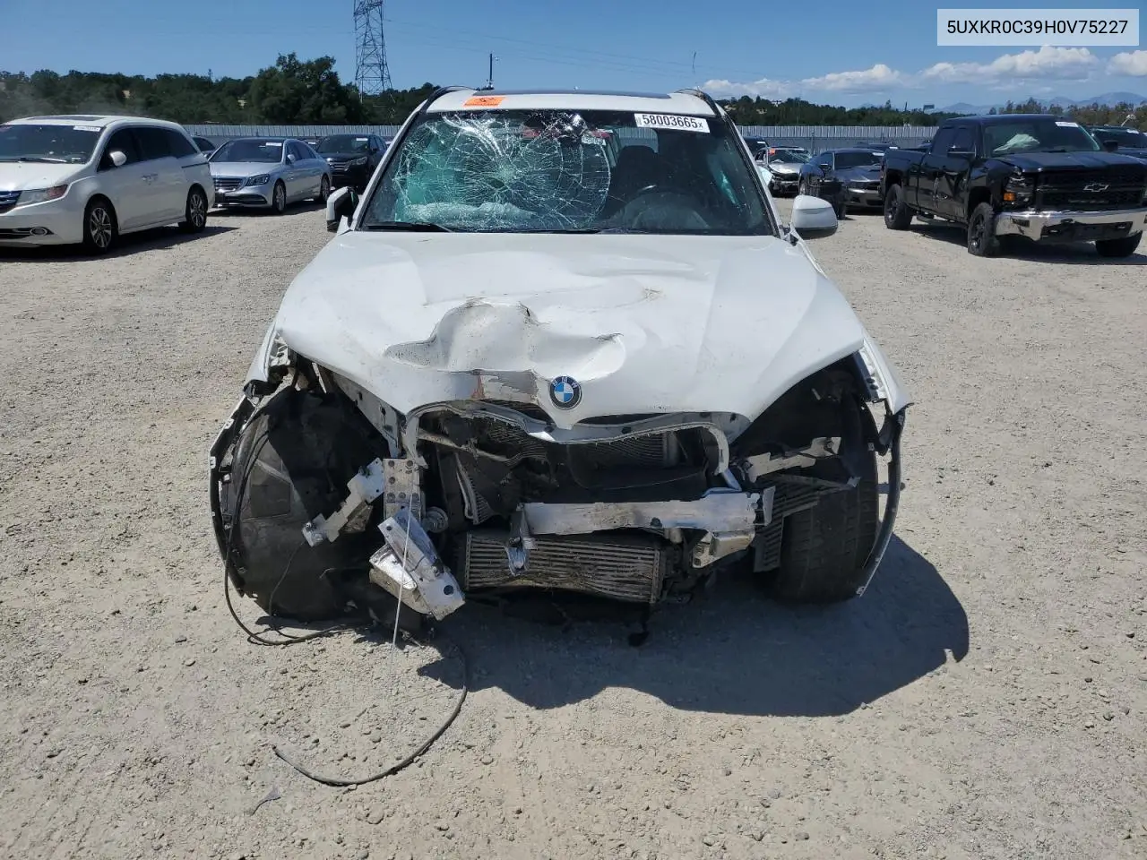2017 BMW X5 xDrive35I VIN: 5UXKR0C39H0V75227 Lot: 58003665
