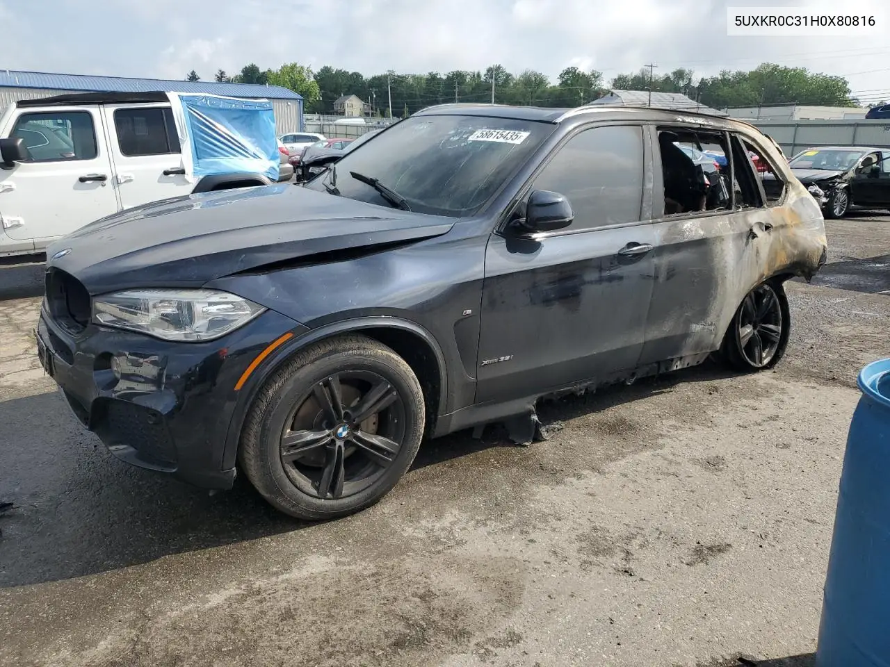 2017 BMW X5 xDrive35I VIN: 5UXKR0C31H0X80816 Lot: 58615435