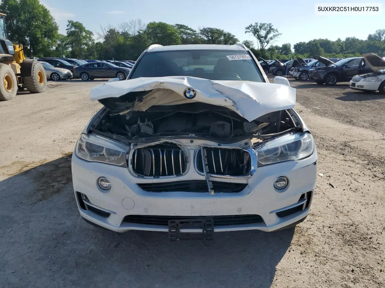 2017 BMW X5 Sdrive35I VIN: 5UXKR2C51H0U17753 Lot: 58737905