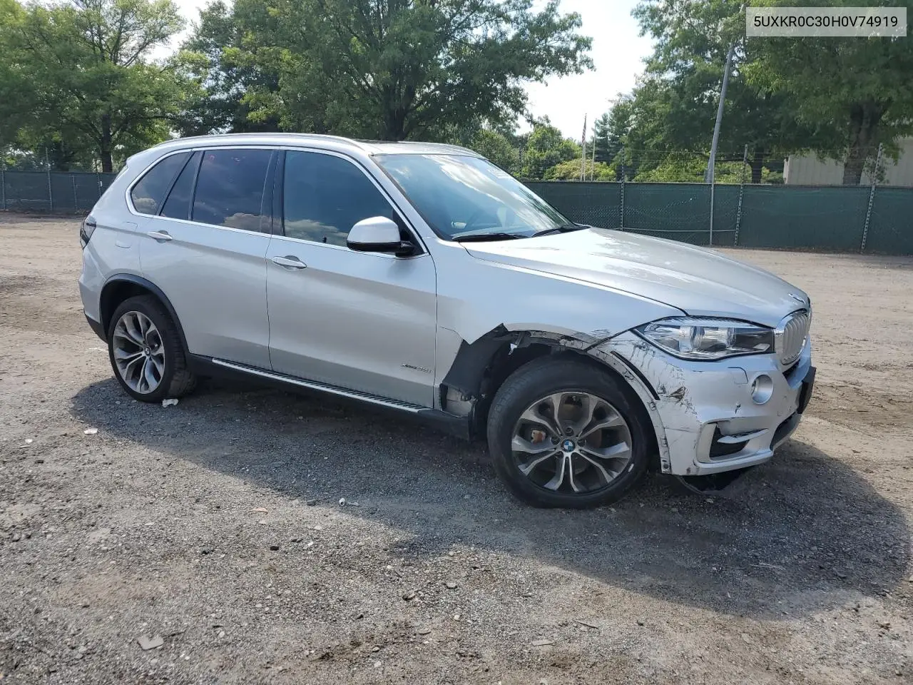 2017 BMW X5 xDrive35I VIN: 5UXKR0C30H0V74919 Lot: 62918855