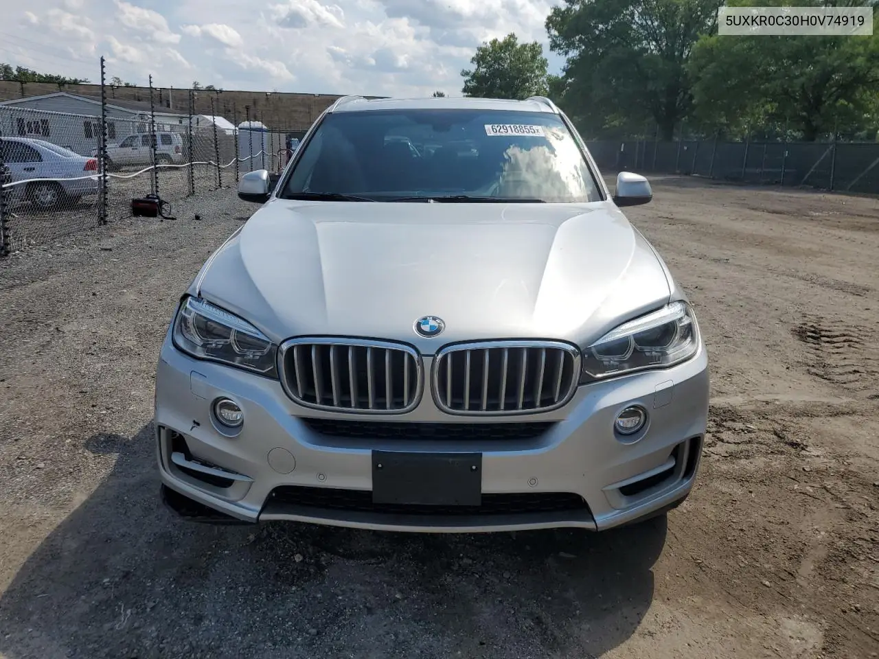 2017 BMW X5 xDrive35I VIN: 5UXKR0C30H0V74919 Lot: 62918855