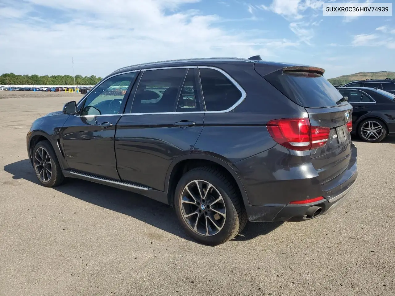 2017 BMW X5 xDrive35I VIN: 5UXKR0C36H0V74939 Lot: 63111145