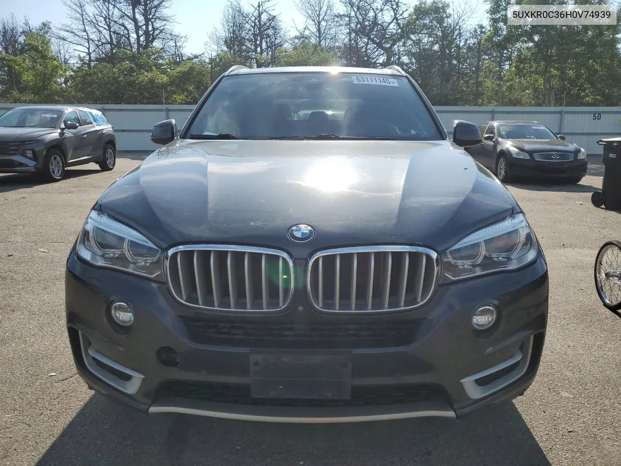 2017 BMW X5 xDrive35I VIN: 5UXKR0C36H0V74939 Lot: 63111145