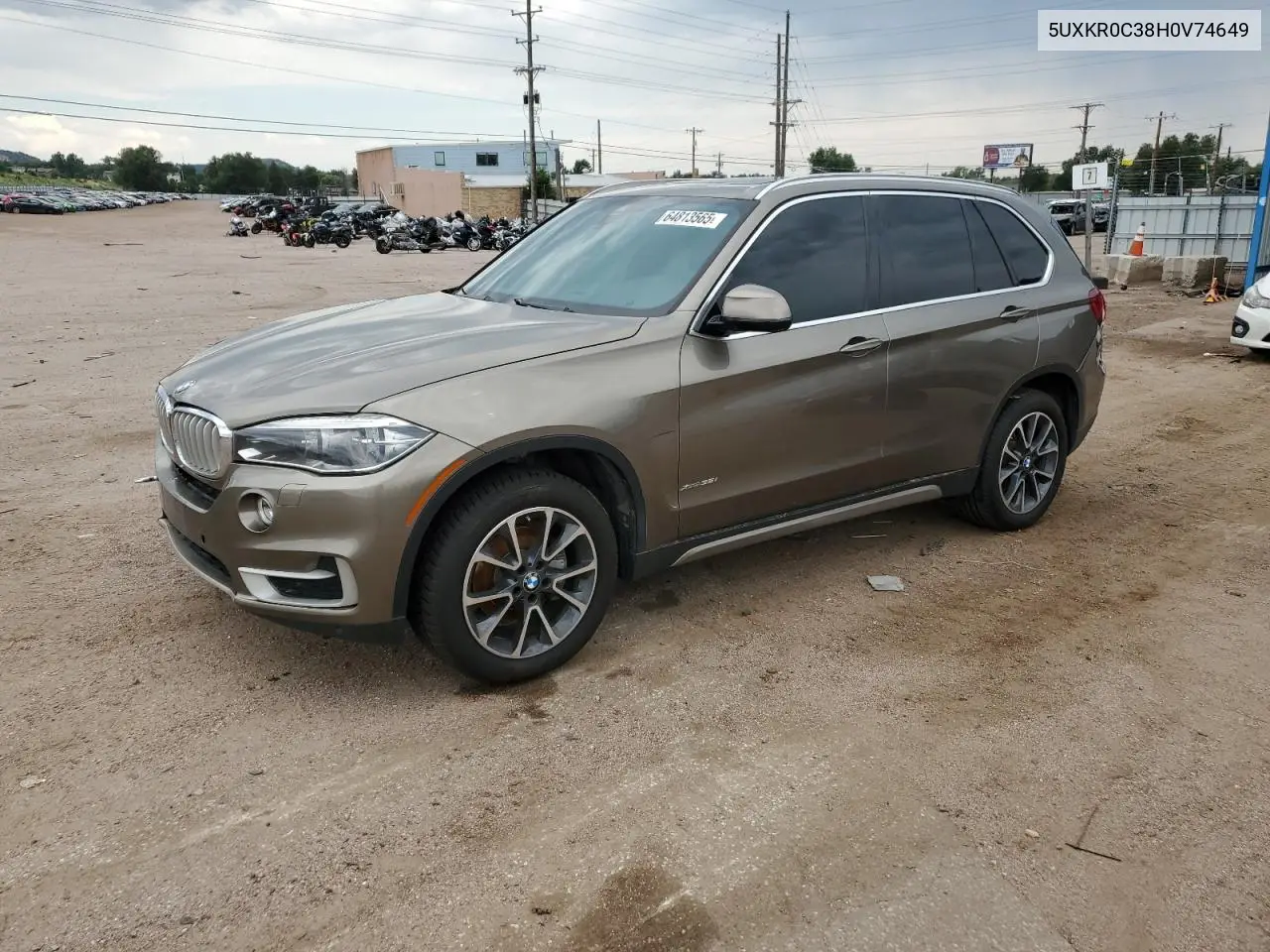 2017 BMW X5 xDrive35I VIN: 5UXKR0C38H0V74649 Lot: 64813565