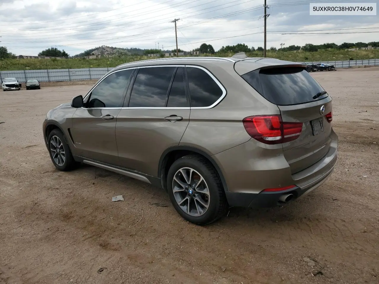 2017 BMW X5 xDrive35I VIN: 5UXKR0C38H0V74649 Lot: 64813565