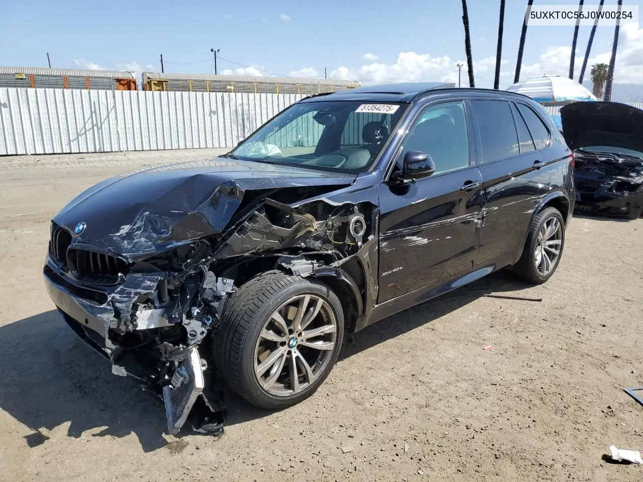 2018 BMW X5 Xdr40E VIN: 5UXKT0C56J0W00254 Lot: 51354275