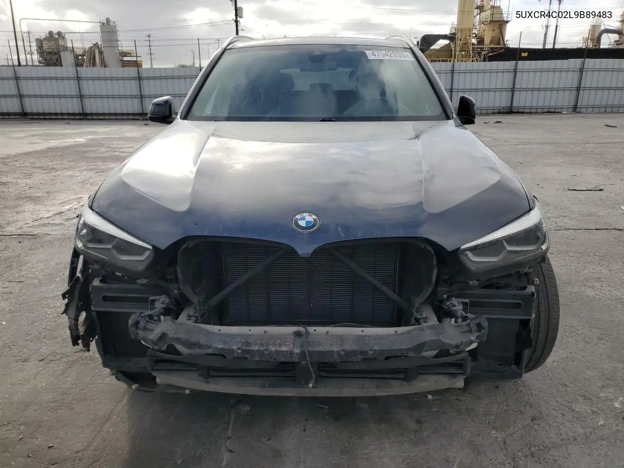 2020 BMW X5 Sdrive 40I VIN: 5UXCR4C02L9B89483 Lot: 47542035