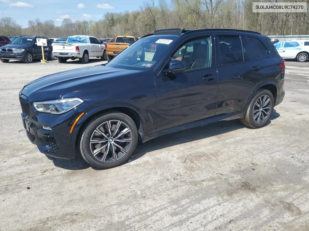 2020 BMW X5 M50I VIN: 5UXJU4C08L9C74270 Lot: 54018725