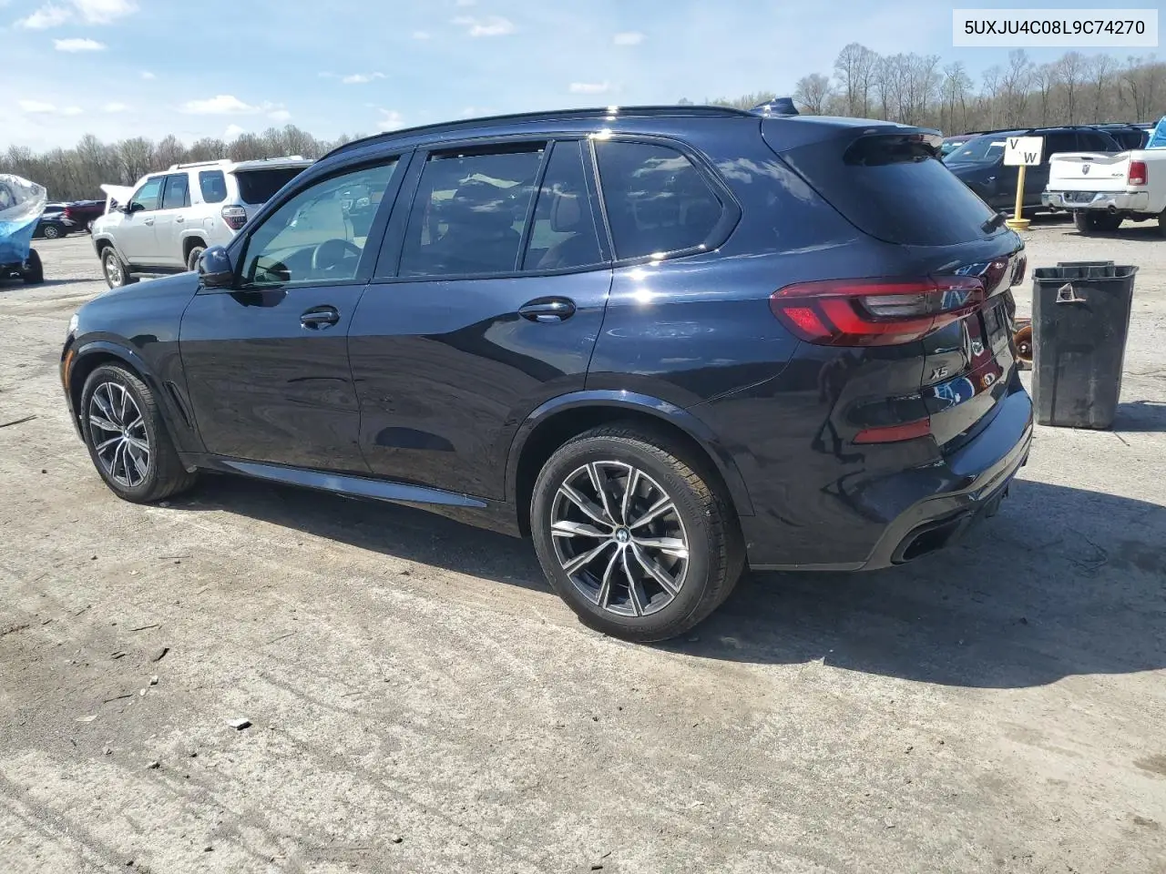 2020 BMW X5 M50I VIN: 5UXJU4C08L9C74270 Lot: 54018725