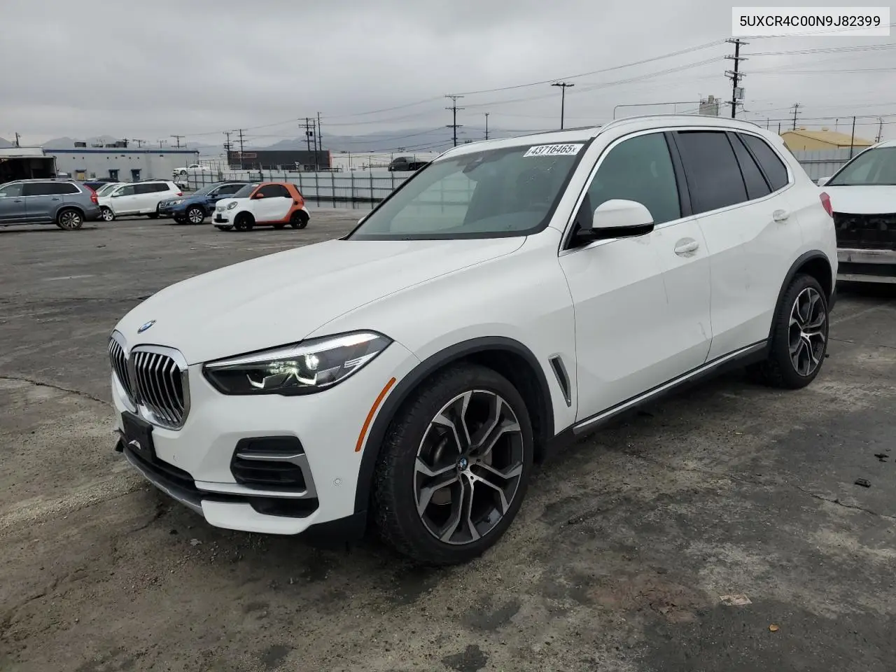 2022 BMW X5 Sdrive 40I VIN: 5UXCR4C00N9J82399 Lot: 43716465