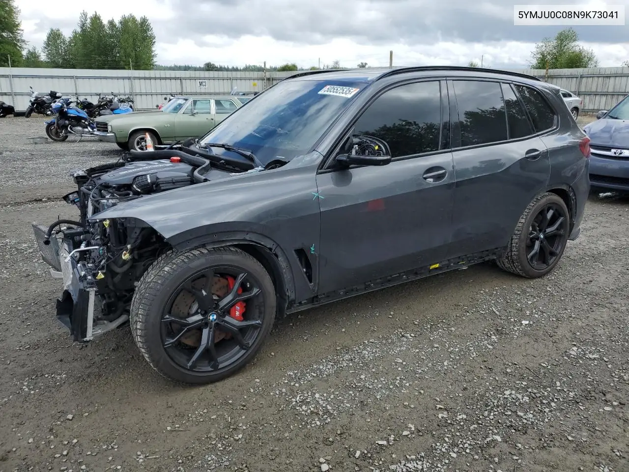 2022 BMW X5 M VIN: 5YMJU0C08N9K73041 Lot: 50552535