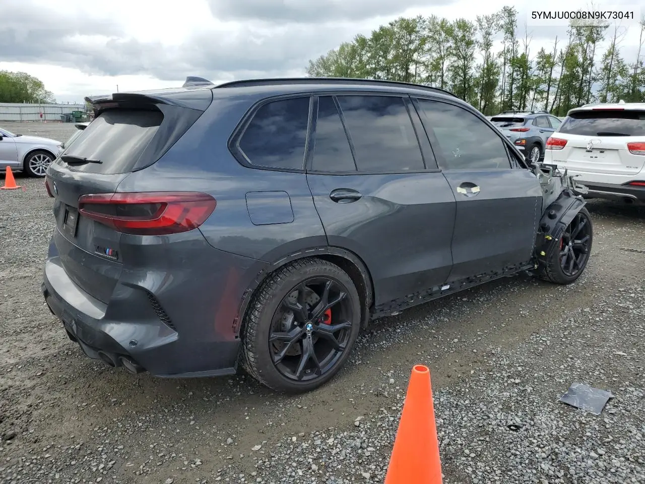 2022 BMW X5 M VIN: 5YMJU0C08N9K73041 Lot: 50552535