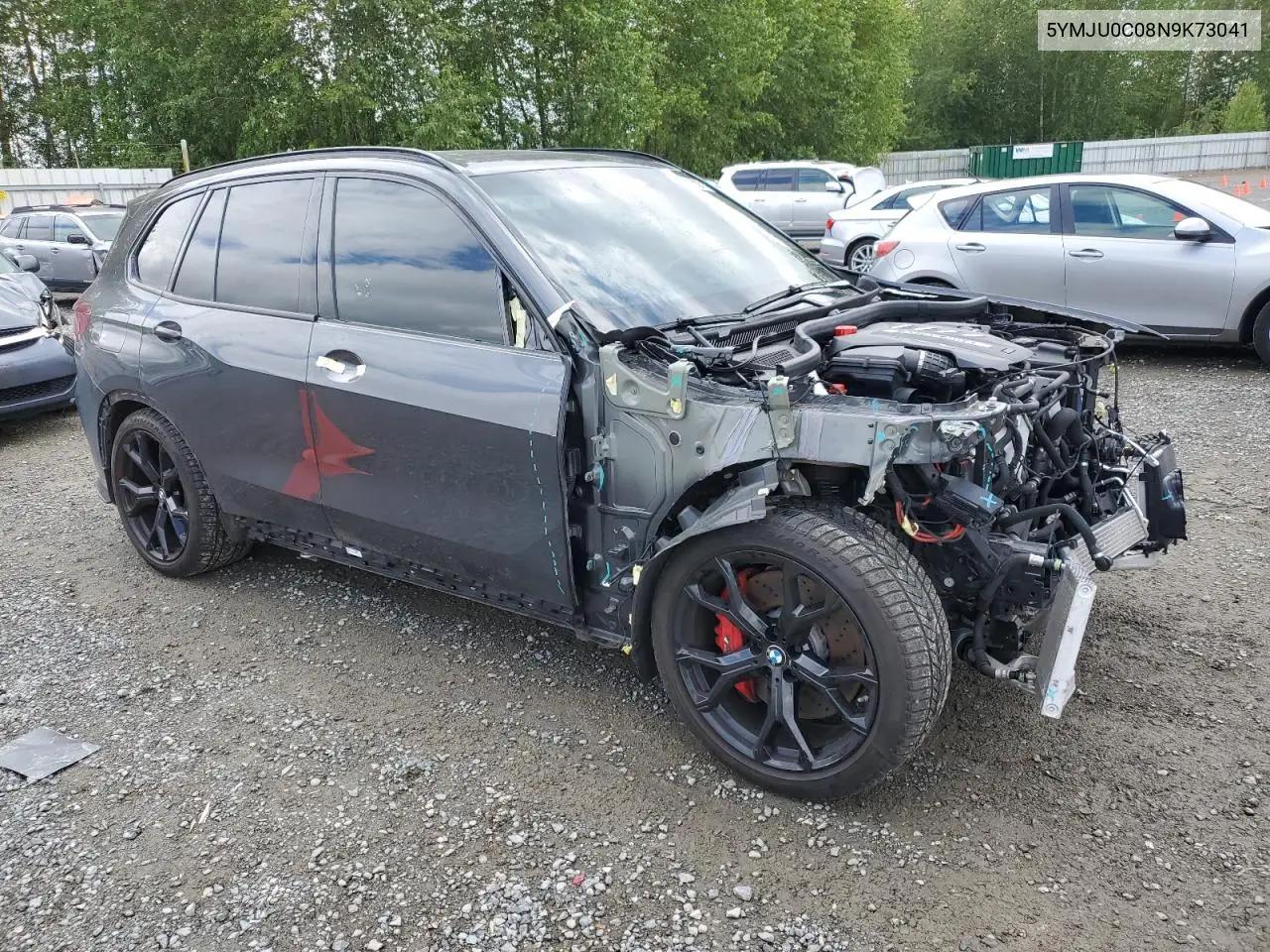 2022 BMW X5 M VIN: 5YMJU0C08N9K73041 Lot: 50552535