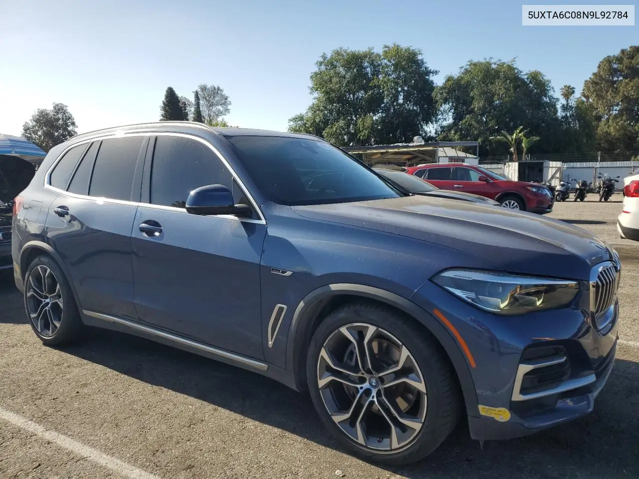 2022 BMW X5 xDrive45E VIN: 5UXTA6C08N9L92784 Lot: 56764245