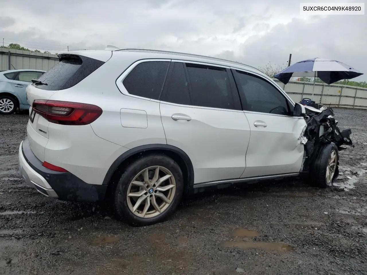 2022 BMW X5 xDrive40I VIN: 5UXCR6C04N9K48920 Lot: 56966845