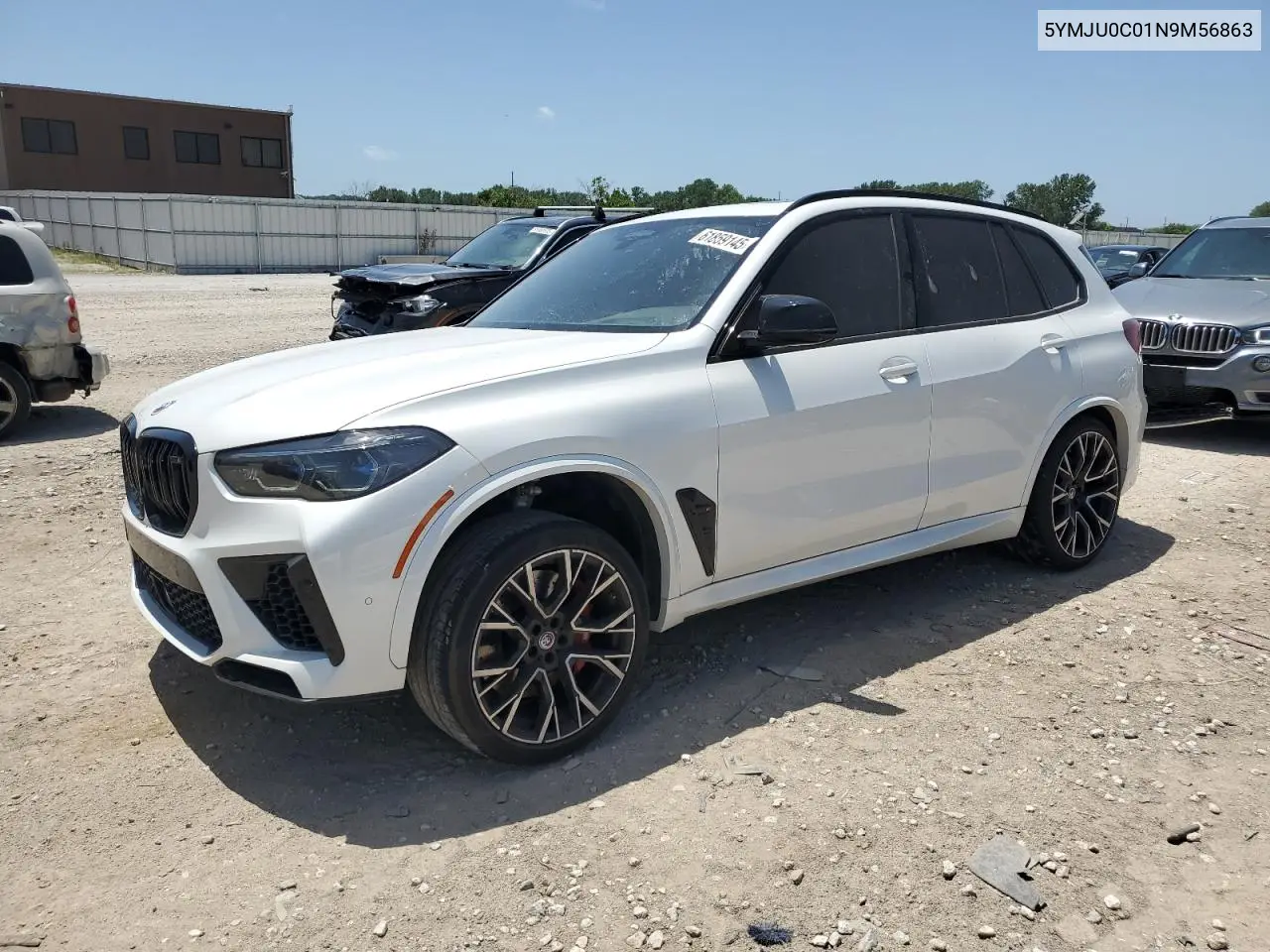 2022 BMW X5 M VIN: 5YMJU0C01N9M56863 Lot: 61859145
