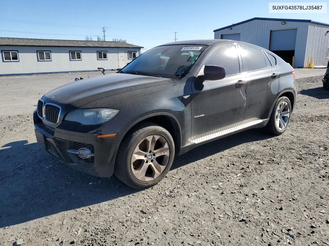 2008 BMW X6 xDrive35I VIN: 5UXFG43578LJ35487 Lot: 52419115