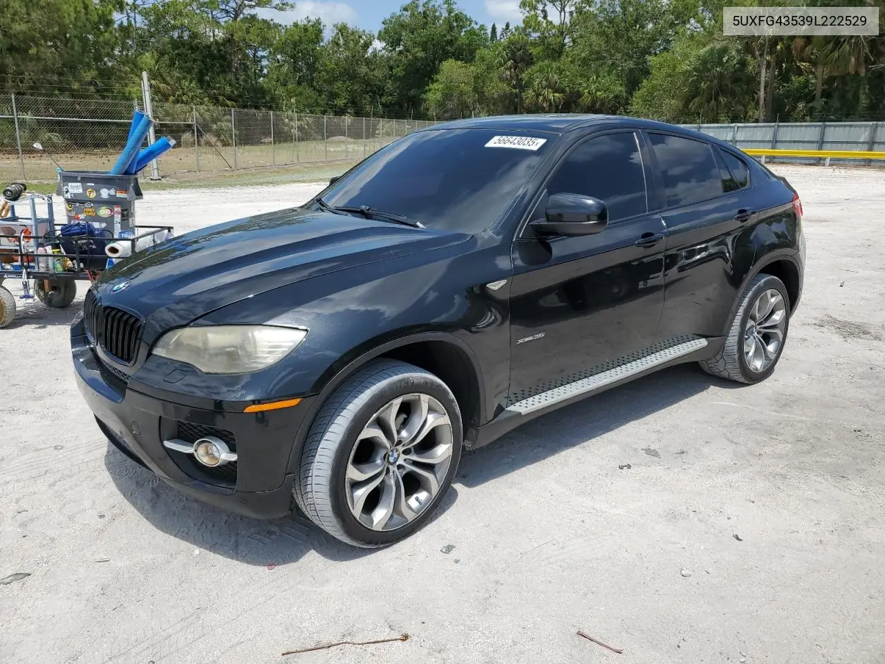 2009 BMW X6 xDrive35I VIN: 5UXFG43539L222529 Lot: 56643035