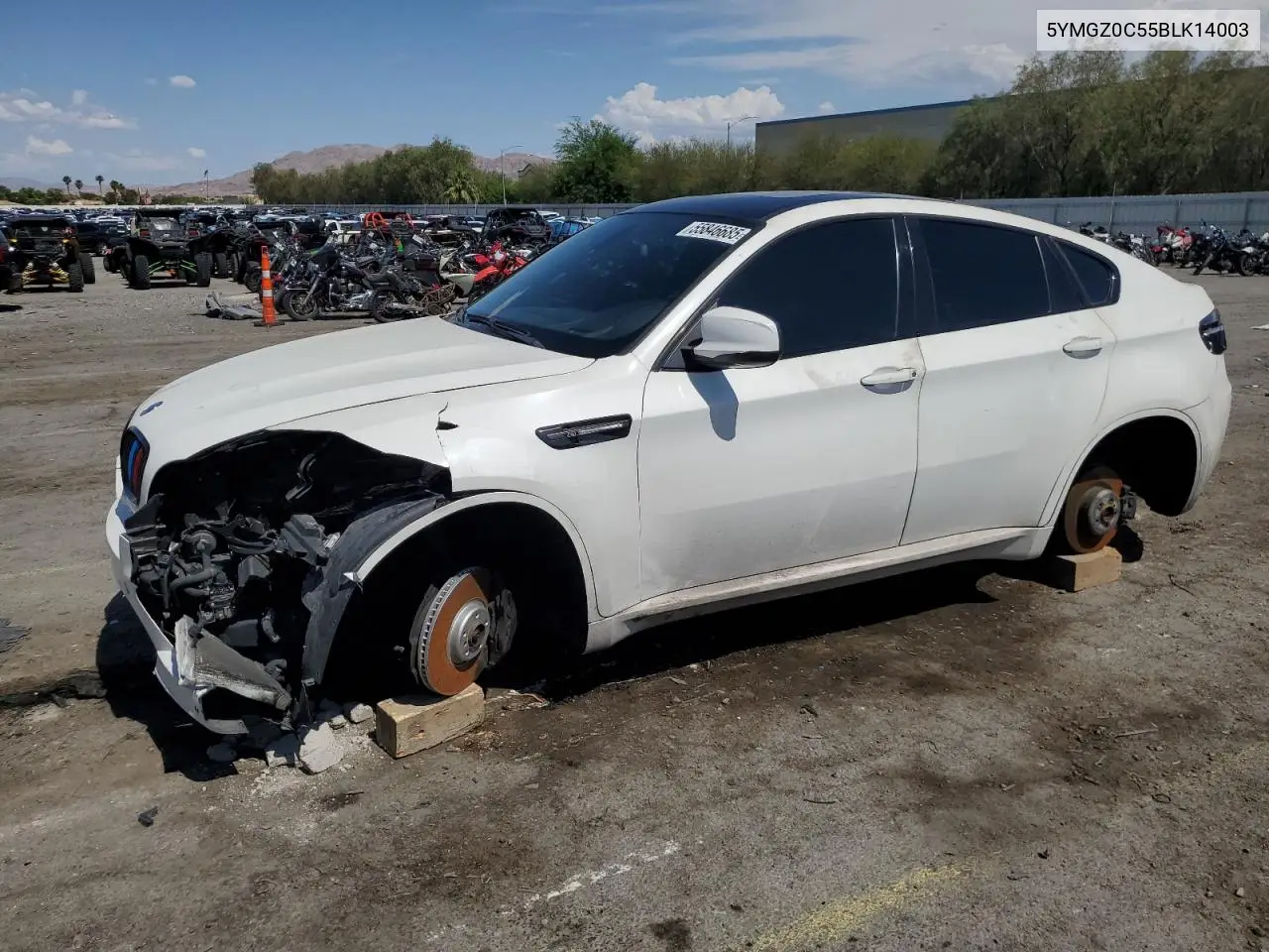 2011 BMW X6 M VIN: 5YMGZ0C55BLK14003 Lot: 55846685