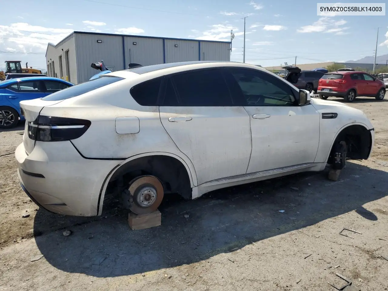 2011 BMW X6 M VIN: 5YMGZ0C55BLK14003 Lot: 55846685