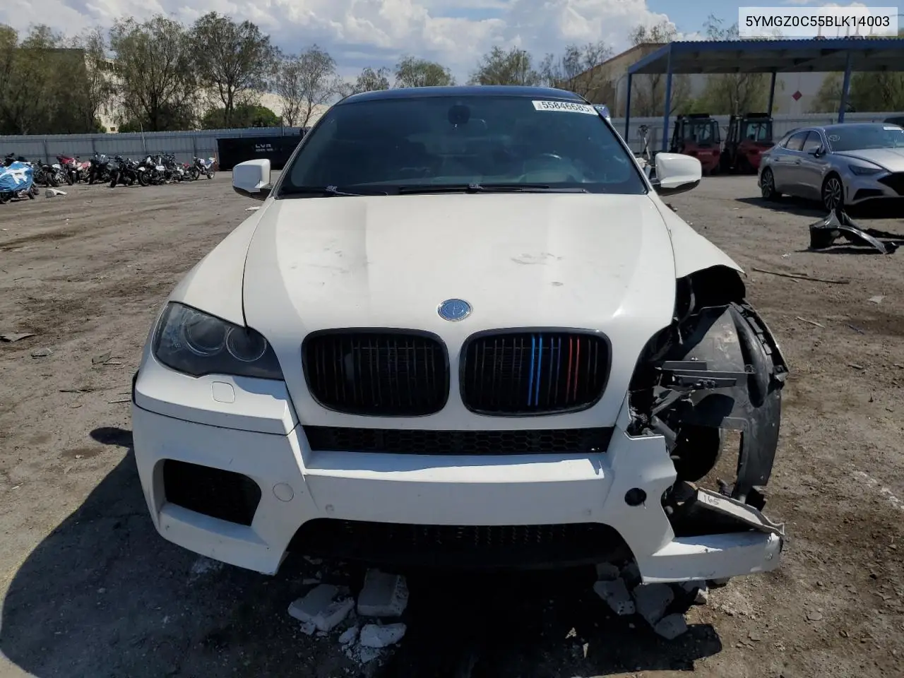 2011 BMW X6 M VIN: 5YMGZ0C55BLK14003 Lot: 55846685