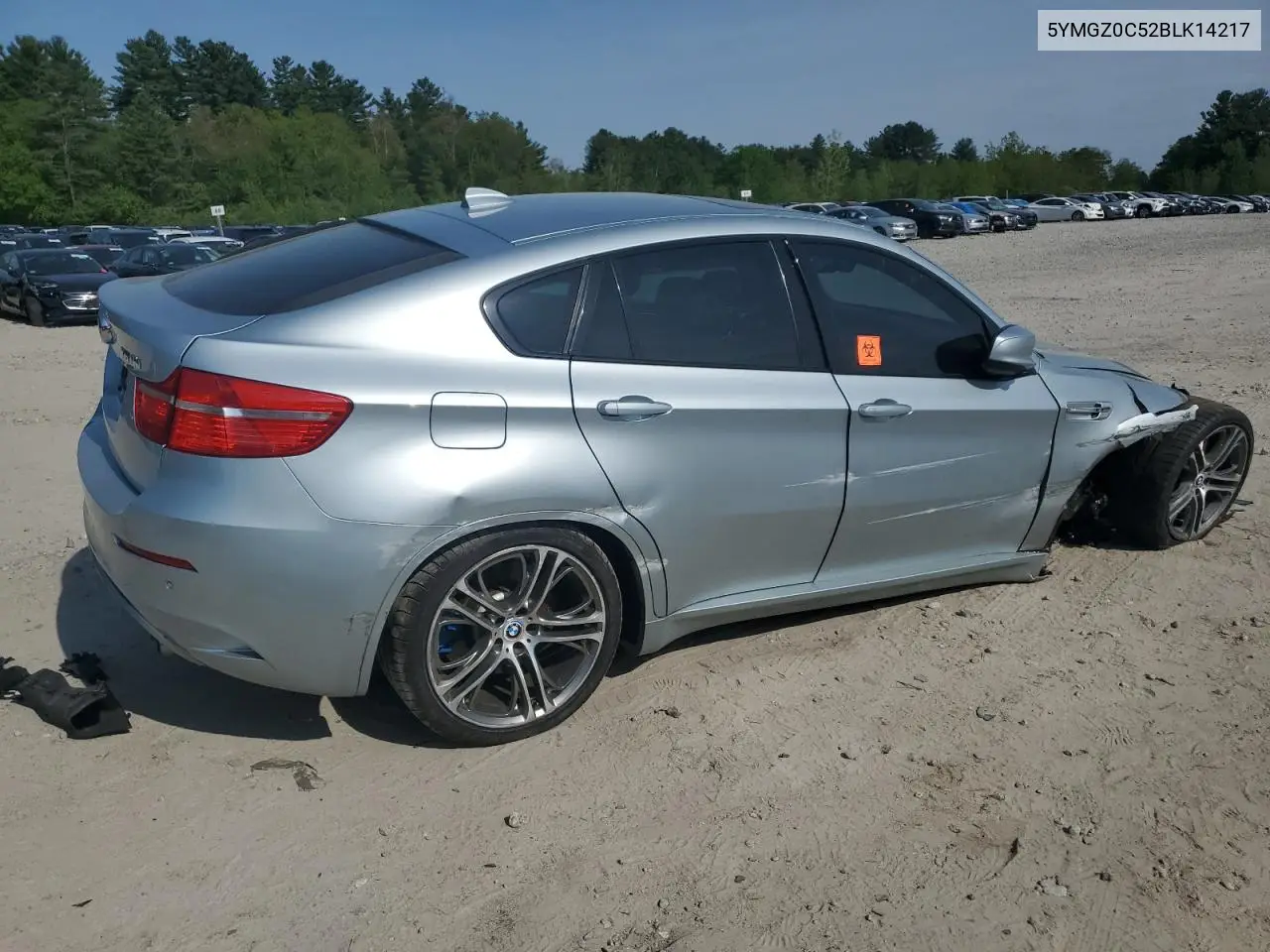 2011 BMW X6 M VIN: 5YMGZ0C52BLK14217 Lot: 56367085