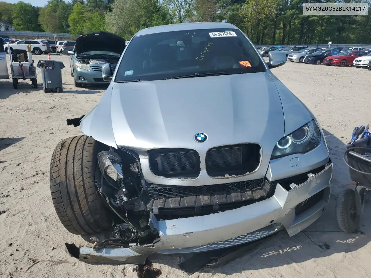 2011 BMW X6 M VIN: 5YMGZ0C52BLK14217 Lot: 56367085