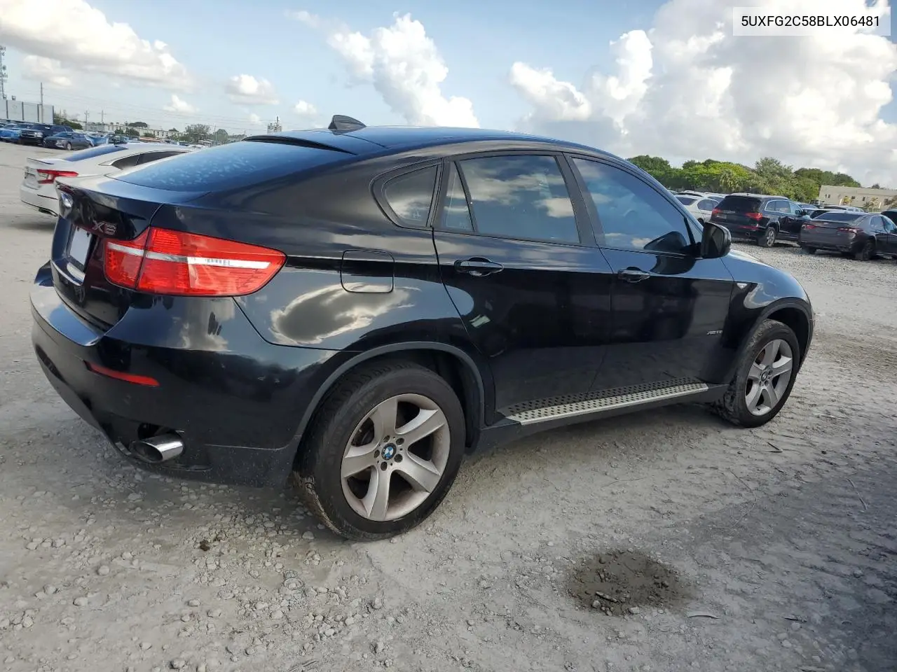 2011 BMW X6 xDrive35I VIN: 5UXFG2C58BLX06481 Lot: 61816645