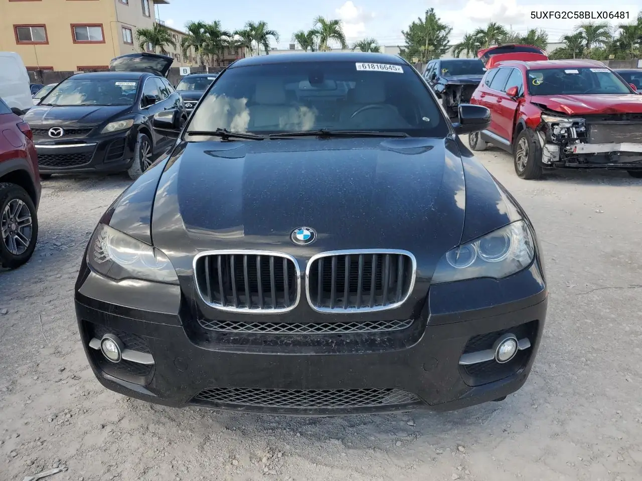 2011 BMW X6 xDrive35I VIN: 5UXFG2C58BLX06481 Lot: 61816645
