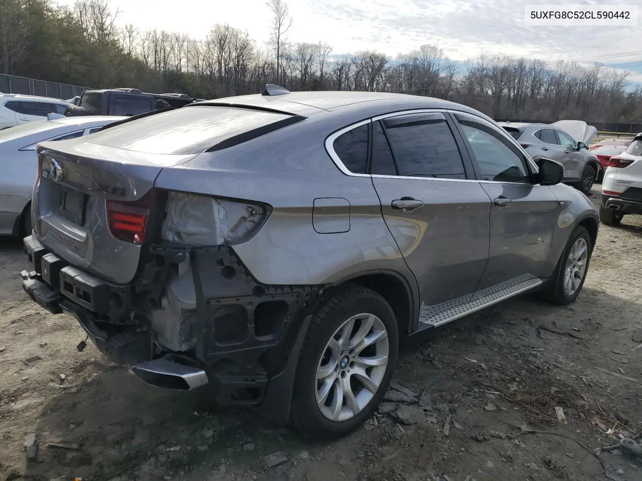 2012 BMW X6 xDrive50I VIN: 5UXFG8C52CL590442 Lot: 44550525