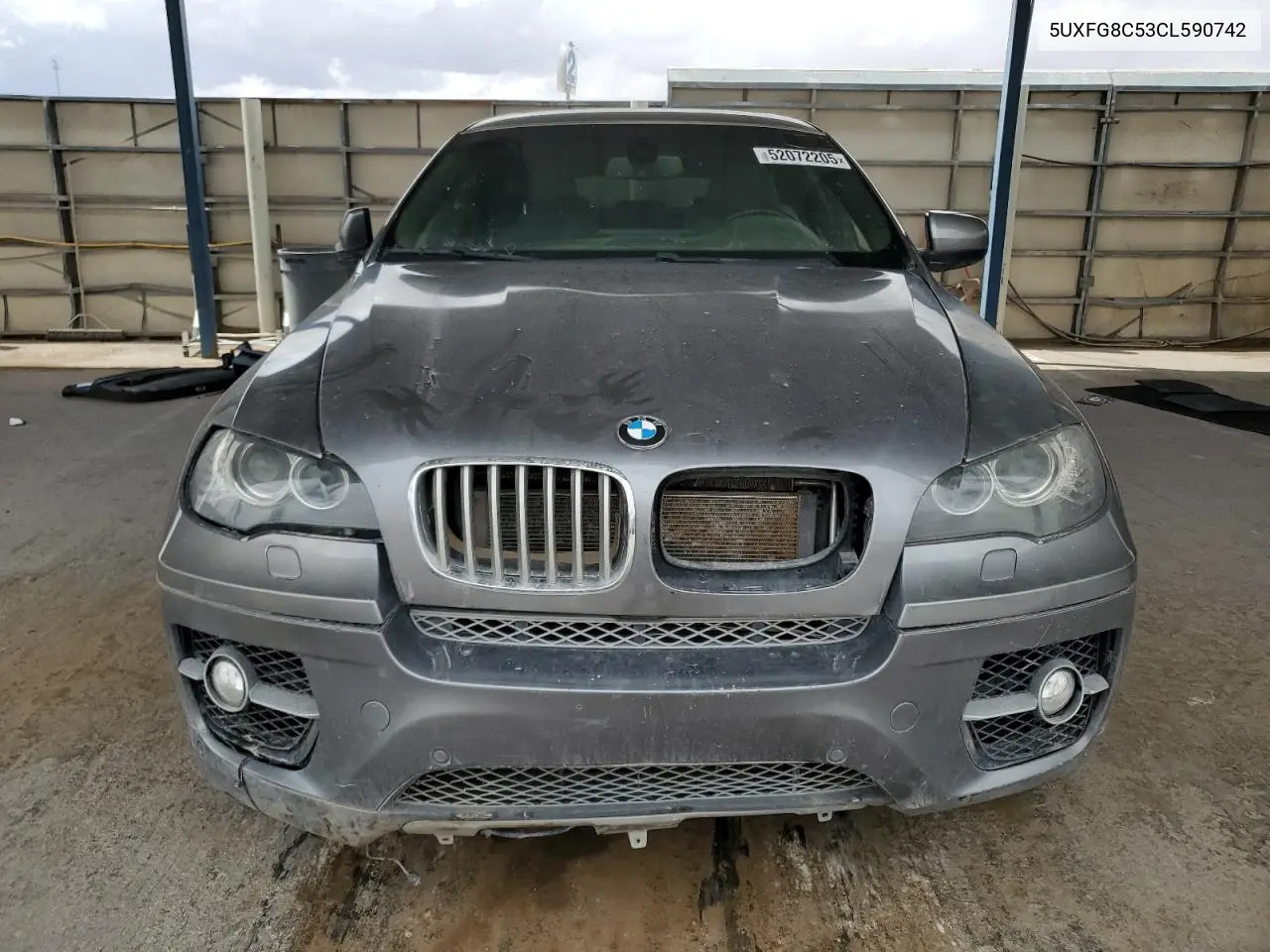 2012 BMW X6 xDrive50I VIN: 5UXFG8C53CL590742 Lot: 52072205