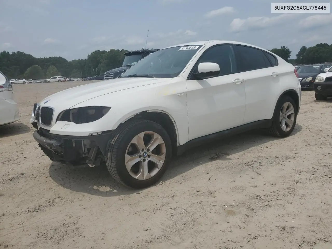 2012 BMW X6 xDrive35I VIN: 5UXFG2C5XCL778445 Lot: 58743615