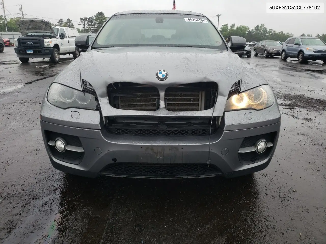 2012 BMW X6 xDrive35I VIN: 5UXFG2C52CL778102 Lot: 60794195