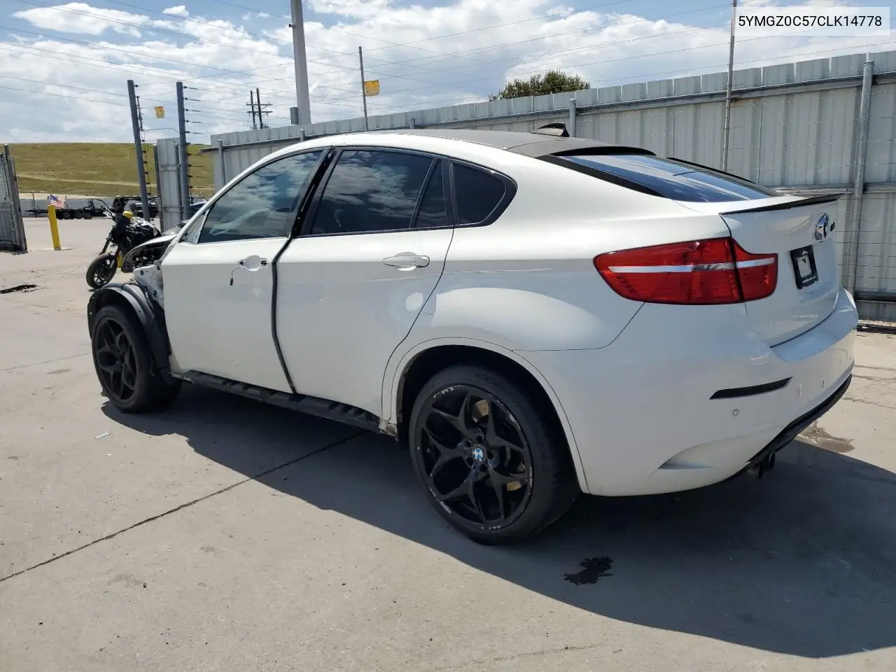 2012 BMW X6 M VIN: 5YMGZ0C57CLK14778 Lot: 62782535