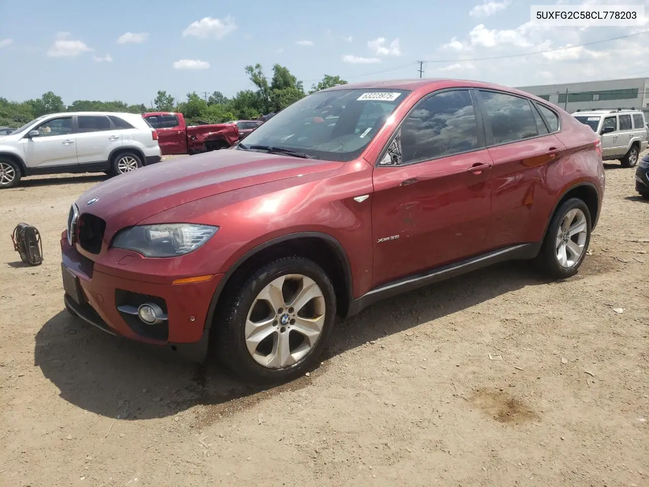 2012 BMW X6 xDrive35I VIN: 5UXFG2C58CL778203 Lot: 63223975