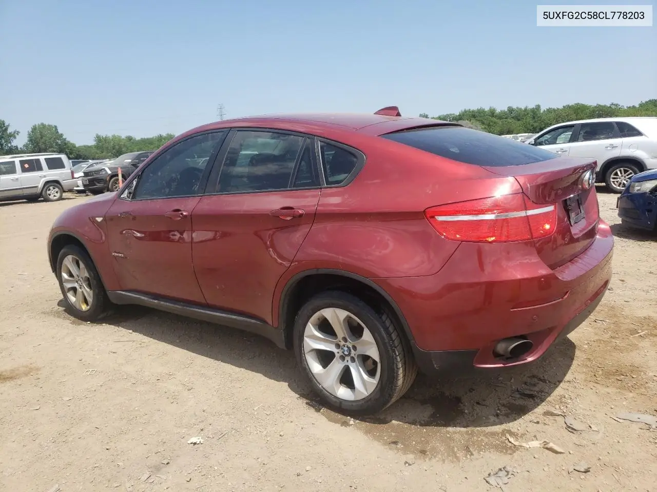 2012 BMW X6 xDrive35I VIN: 5UXFG2C58CL778203 Lot: 63223975