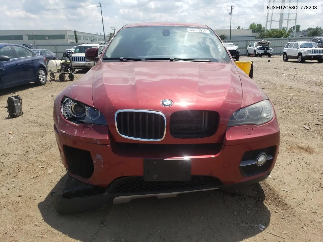 2012 BMW X6 xDrive35I VIN: 5UXFG2C58CL778203 Lot: 63223975