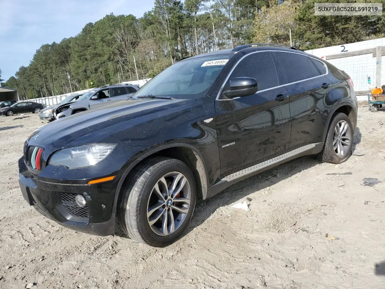 2013 BMW X6 xDrive50I VIN: 5UXFG8C52DL591219 Lot: 54570695